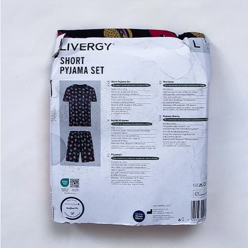 ست مردانه تیشرت و شلوارک راحتی اورجینال لیورجی Livergy آلمان وارداتی طرح همبرگر — تصویر ۷
