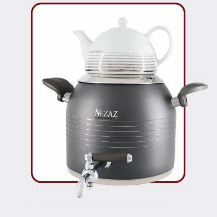 کتری و قوری 5 لیتر نزاز NEZAZ طرح ترک نوک مدادی کد 3031