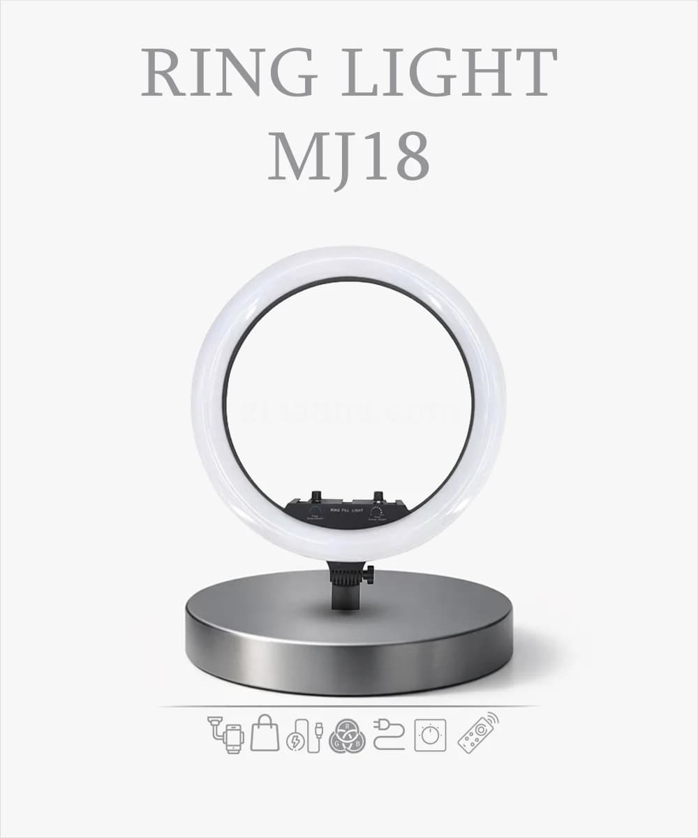 رینگ لایت مدل Ring Light MJ18(اصل + گارانتی)