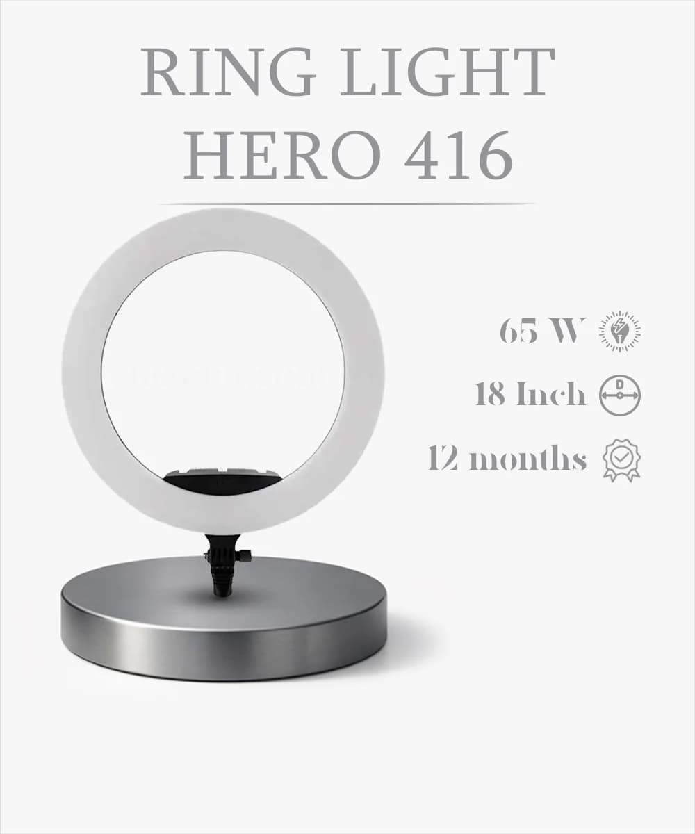 رینگ لایت هیرو | Ring Light Hero – 416(اصل + گارانتی) — تصویر ۳