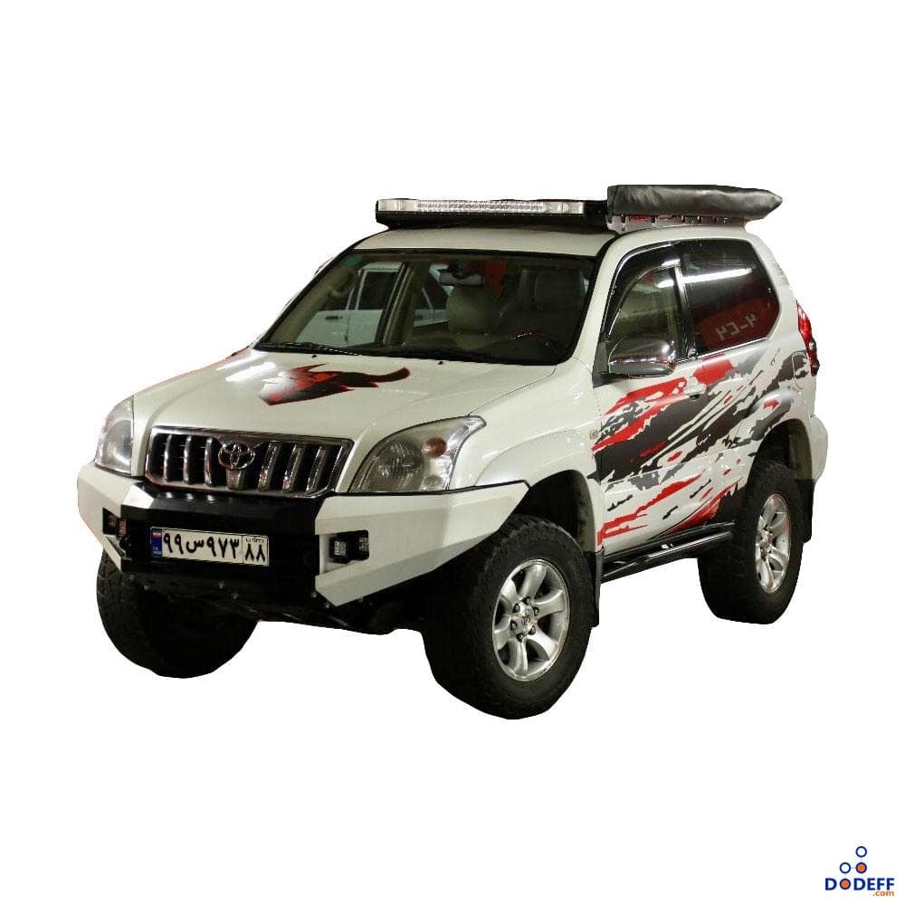 باربند( تخت و سبدی) تویوتا پرادو 120 دودرب کمل آفرود (با و بدون سانروف) Roof Rack Toyota Prado 120