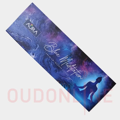 عود خوشبو کننده شاخه ای Aura آورا مدل بلو مدیتیشن Blue meditation