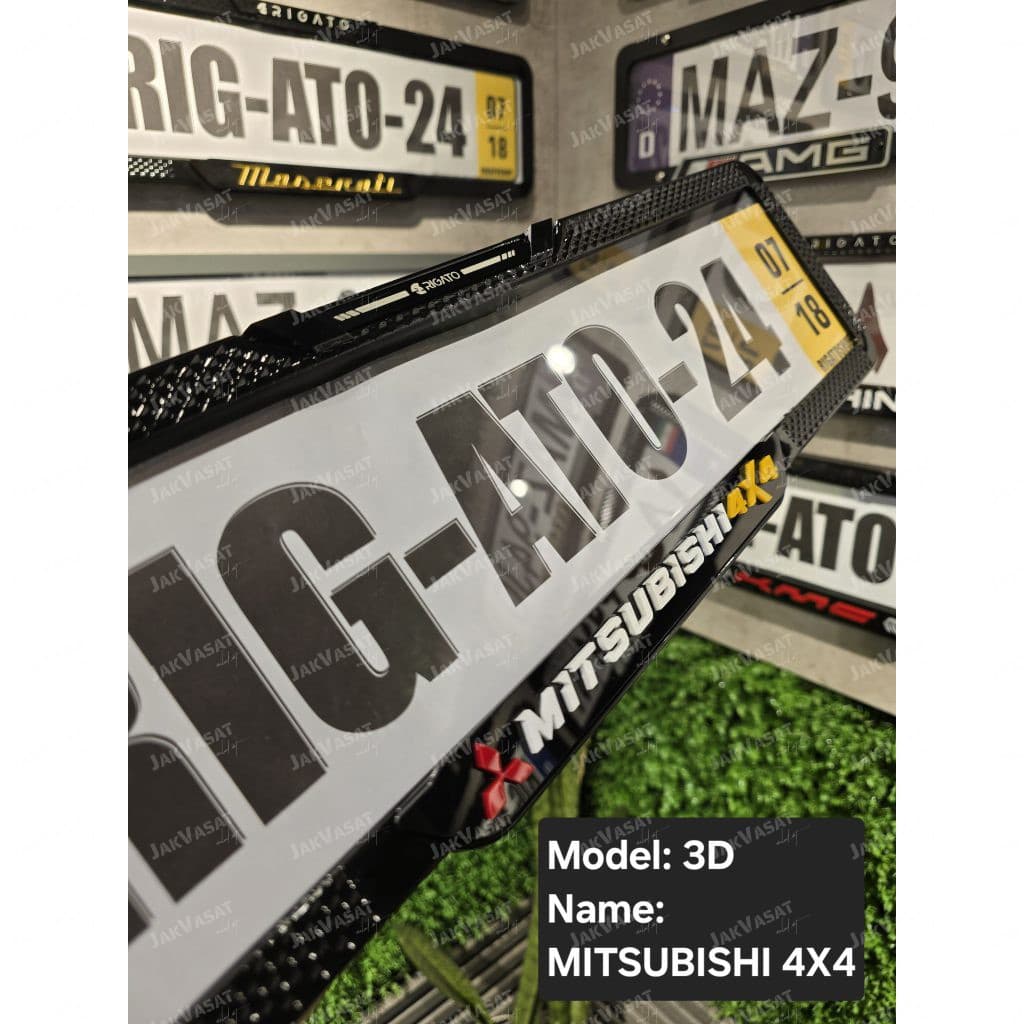 قاب‌پلاک سه‌بعدی ضد‌سرقت میتسوبیشی (Mitsubishi) 4×4 — تصویر ۳