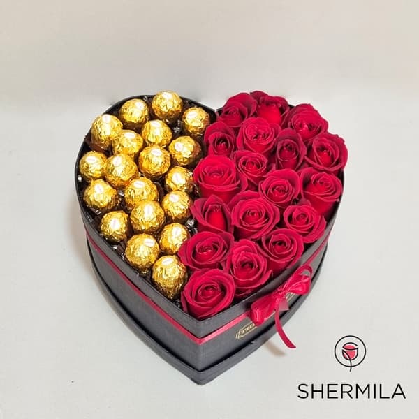باکس گل و شکلات سیمین — تصویر ۴