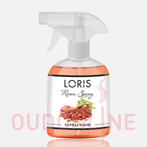 اسپری خوشبو کننده هوا لوریس LORIS مدل صندل (sandalwood) حجم 500 میلی لیتر