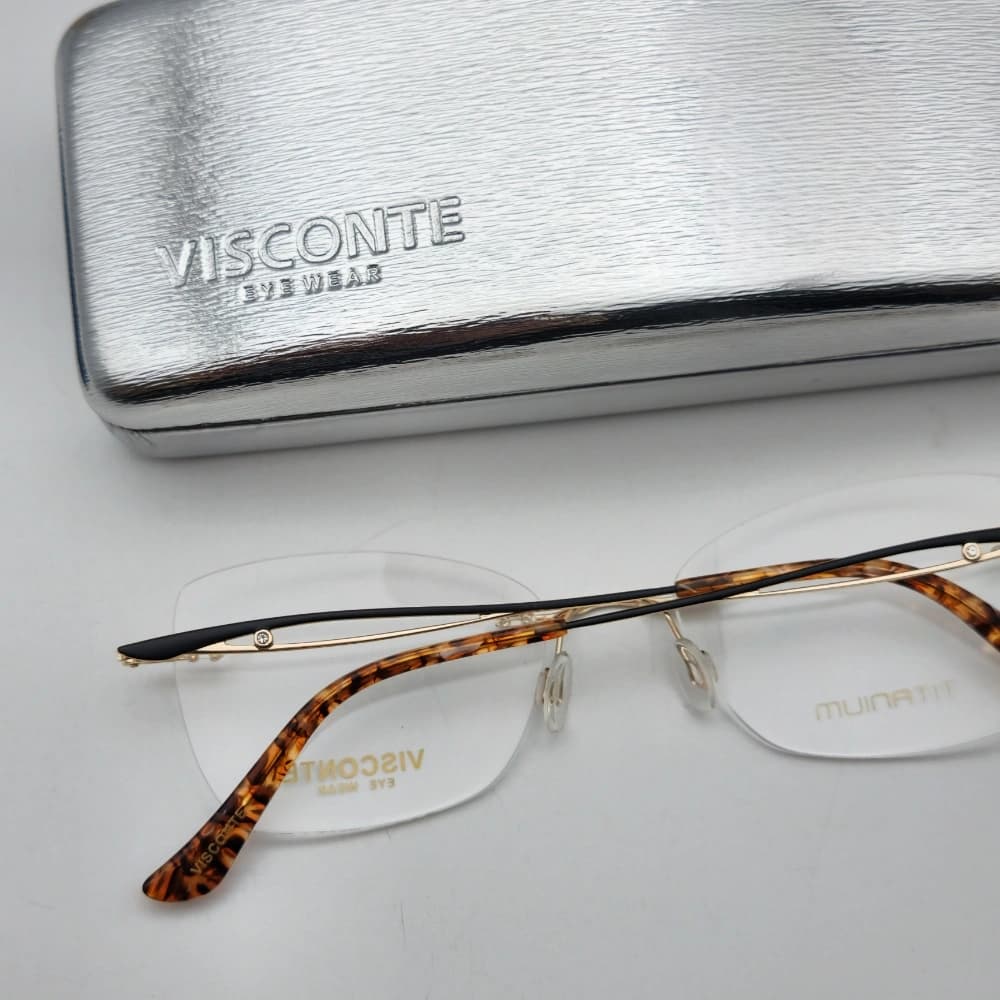 عینک طبی بدون فریم زنانه ویسکونته مدل VT305 — تصویر ۴