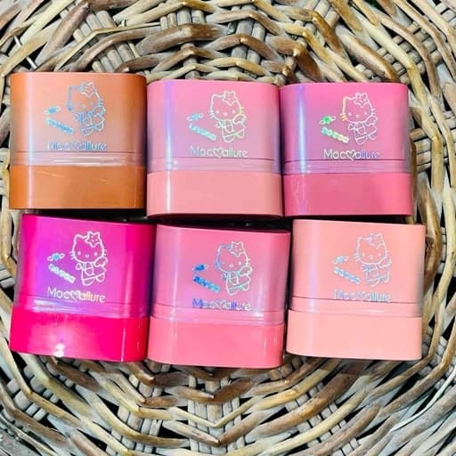 رژگونه استیکی رژ گونه کیتی کیوت پینترستی پیگمنت عالی و رنگبندی جذاب قابل استفاده برای لب چشم — تصویر ۸