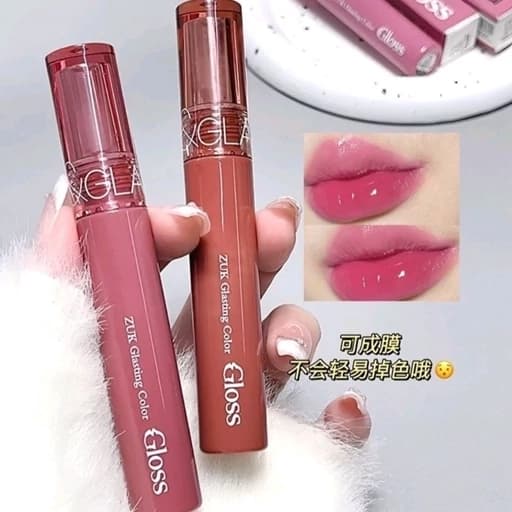 رژ خیس کره ای دوپ رومند لیپگلاس شفاف براق فانتزی کیوت پینترستی مناسب کادو هدیه فوق العاده خوشبو و شیک — تصویر ۶
