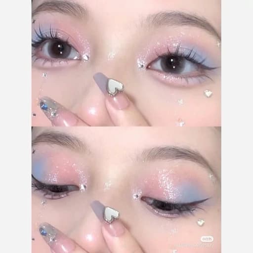 سایه هایلایتر استیکی باربی اکلیلی سایه استیکی چشم شاین سفید کره ای قابل استفاده برای صورت و بدن — تصویر ۲