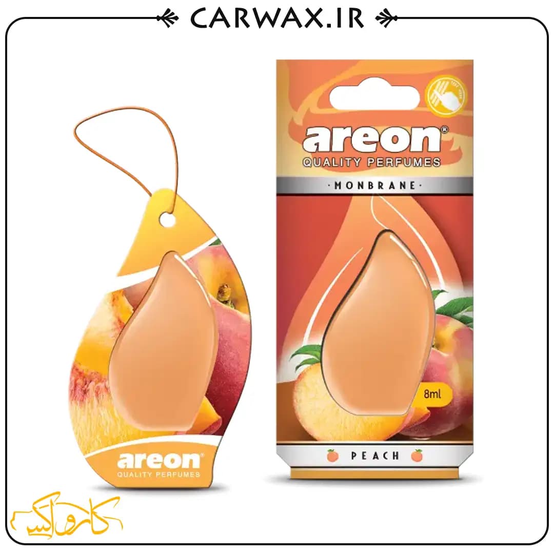 خوشبو کننده خودرو کارتی هلو آرئون مون برین Areon MonBrane Peach 8ml