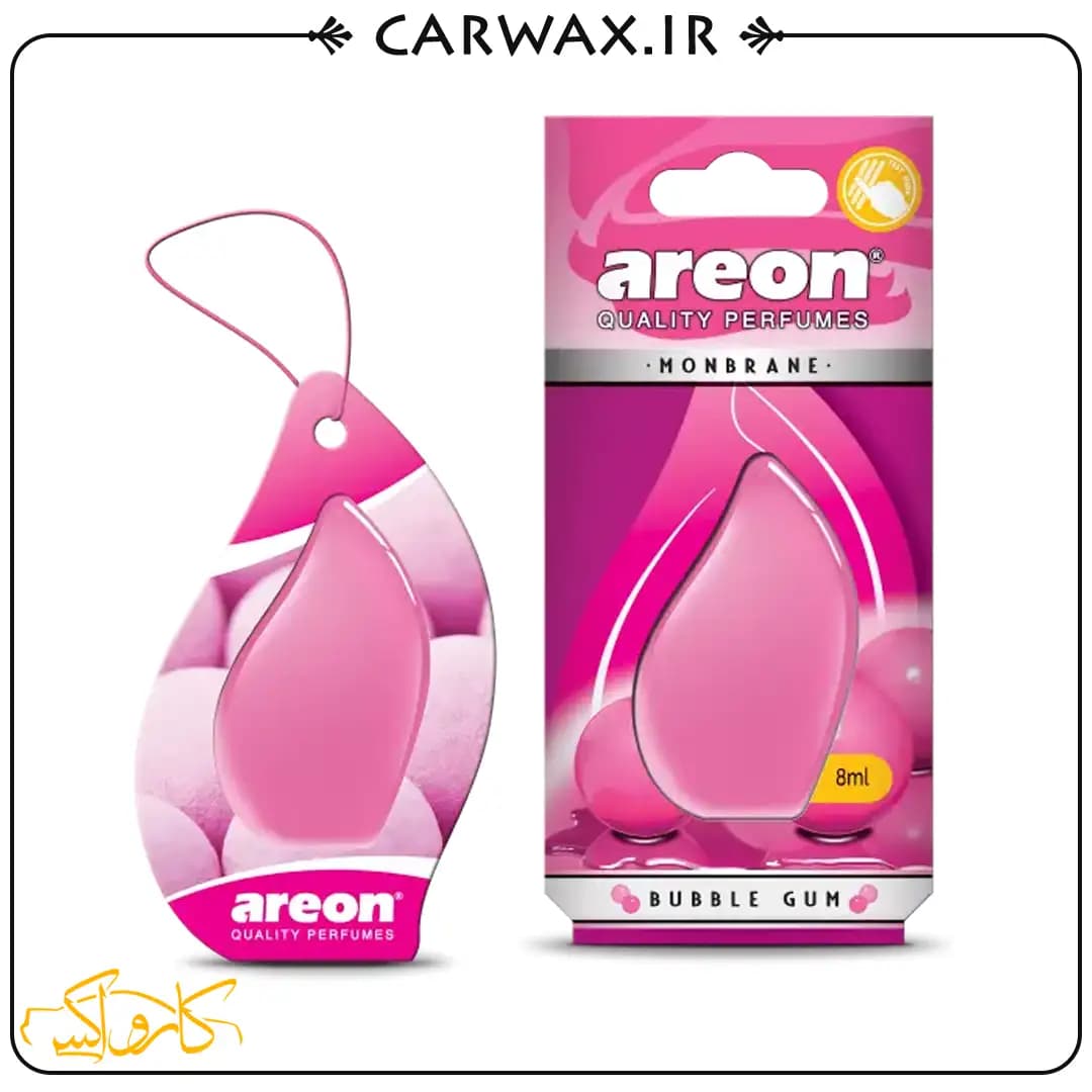خوشبو کننده خودرو کارتی آدامس بادکنکی آرئون مون برین Areon MonBrane Bubble Gum 8ml — تصویر ۲