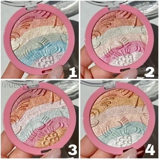 هایلایتر سایه چشم ساحلی پینترستی رنگی شاین اکلیلی گلیتری رنگبندی شاد مناسب سایه چشم مو صورت و بدن رنگ خاص جذاب — تصویر ۹