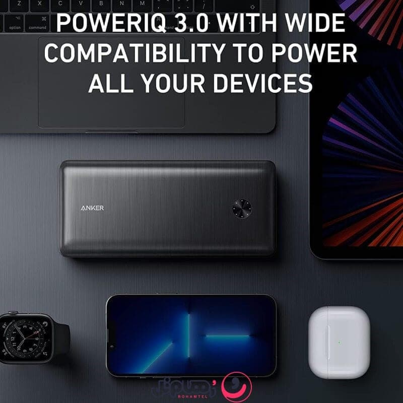 پاوربانک 25,600 میلی‌ آمپر 87 واتی انکر مدل Anker PowerCore III Elite A1291H11 — تصویر ۸