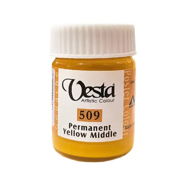 گواش وستا کد 509 PermanentYellowMiddle حجم 30 میل — تصویر ۲