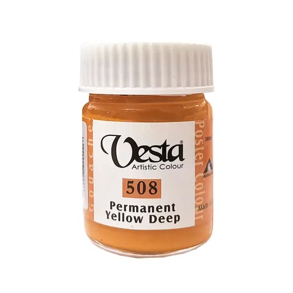 گواش وستا کد 508 PermanentYellow حجم 30 میل — تصویر ۲