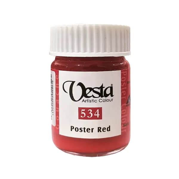 گواش وستا کد 534 Red حجم 30 میل — تصویر ۲