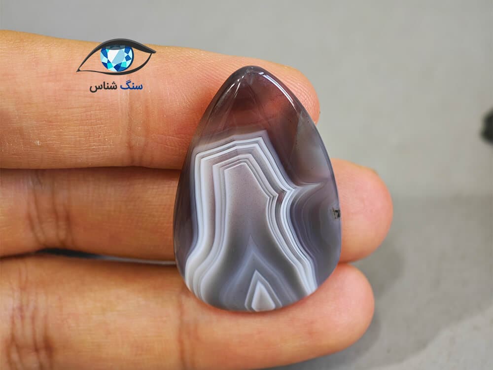 عقیق سلیمانی اشکی درشت 8.4 گرم