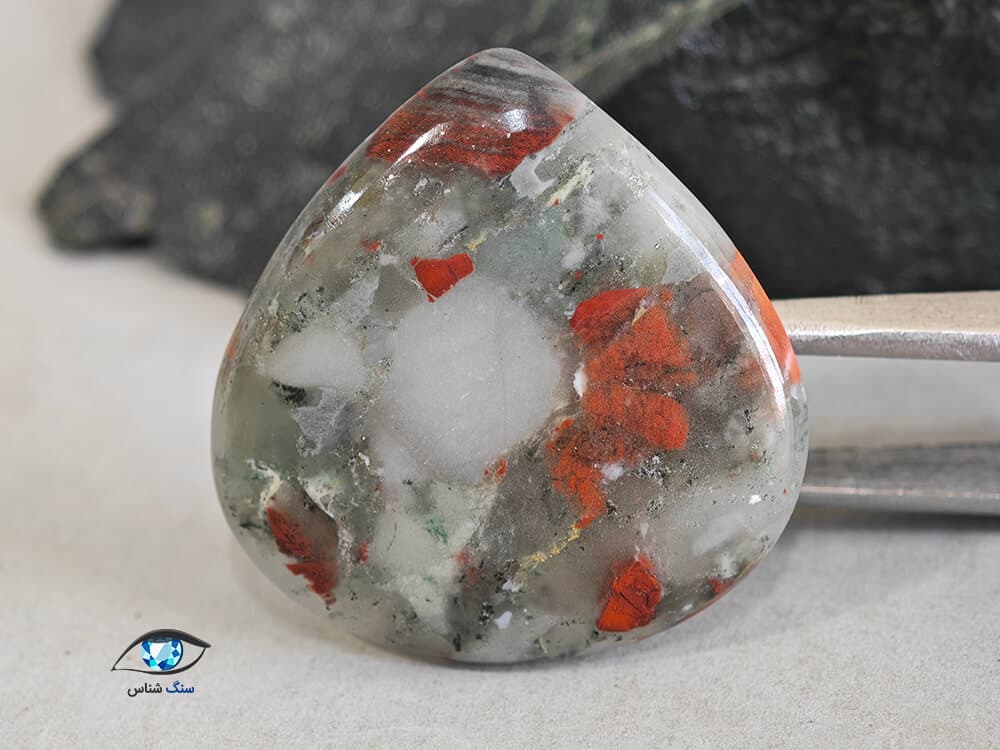 سنگ خون طبیعی اشکی 9.4 گرم