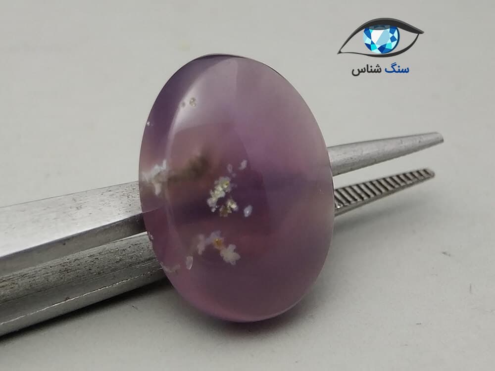 عقیق سوسنی طبیعی بیضی 3 گرم