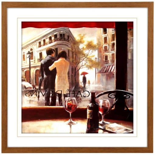تابلو مدرن مدل ROMANTIC STROLL-WH BR-D کد GW-99109