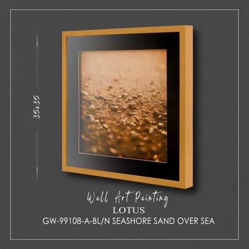 تابلو مدرن ماسه های ساحل (SEASHORE SAND OVER SEA) کد GW-99108 BL N-A — تصویر ۵