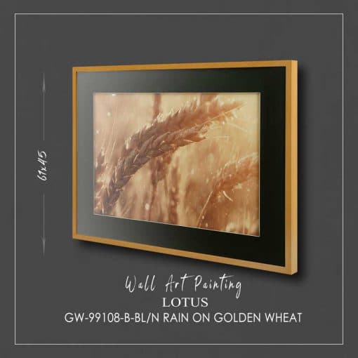 تابلو مدرن RAIN ON GOLDEN WHEAT کد GW-99108 BL N-B — تصویر ۴