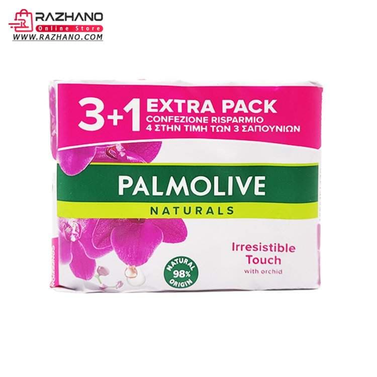صابون پالمولیو PALMOLIVE مدل عصاره گل ارکیده بسته 4 عددی