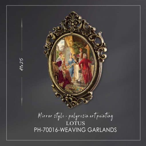 تابلو آینه ای پلی رزین مدل WEAVING GARLANDS کد PH-70016 — تصویر ۵
