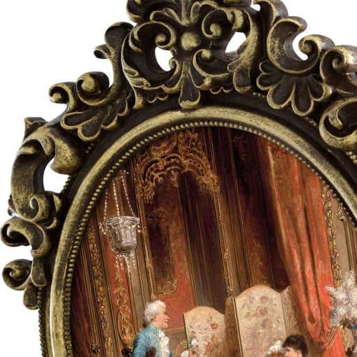 تابلو آینه ای پلی رزین مدل THE CAVALIER IN THE SALON کد PH-70016 — تصویر ۶