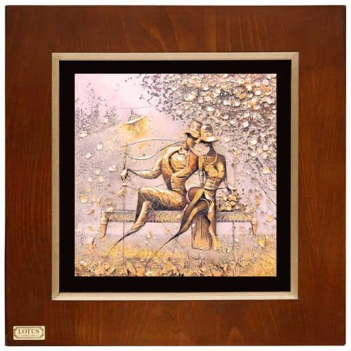 تابلو ورق طلا مدل FWSGB-43×43-J