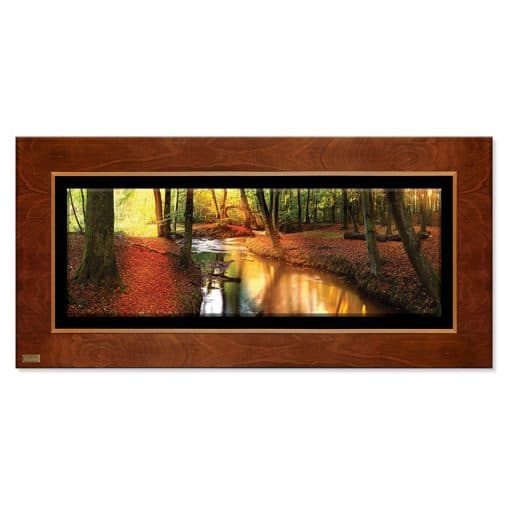تابلو نقاشی پاییز و رودخانه FALL AND RIVER کد FWB-119X54-C