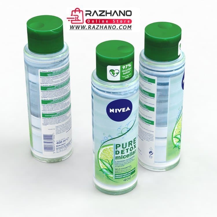 شامپو میسلار نیوا مدل PURE DETOX حجم 400 میلی لیتر — تصویر ۲