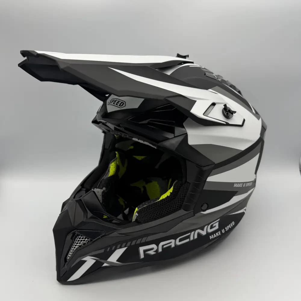 کلاه کاسکت کراسی Fasthouse Racing مشکی سفید