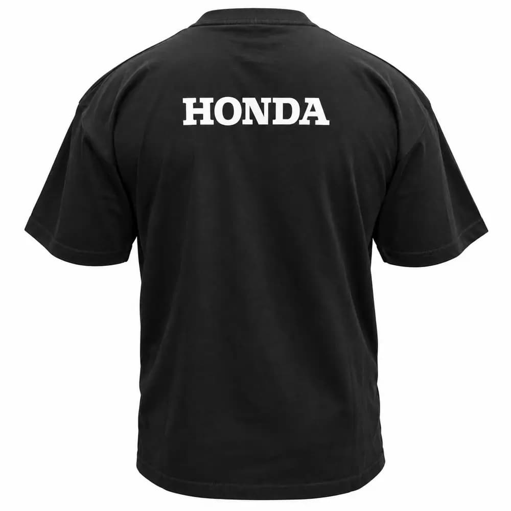 تیشرت نخ پنبه طرح Honda CRF 250R مشکی — تصویر ۲