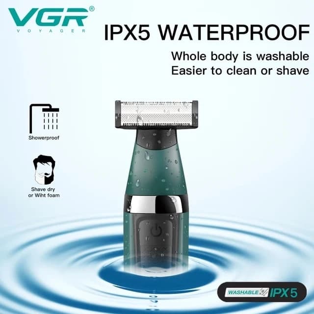 ست ماشین اصلاح موی صورت و بدن وی جی ار مدل V-393 — تصویر ۹