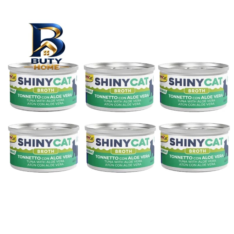کنسرو غذای گربه بالغ جیم کت مدل Cat Food طعم ماهی تن و آلوئه ورا وزن 70 گرم بسته 6 عددی — تصویر ۵