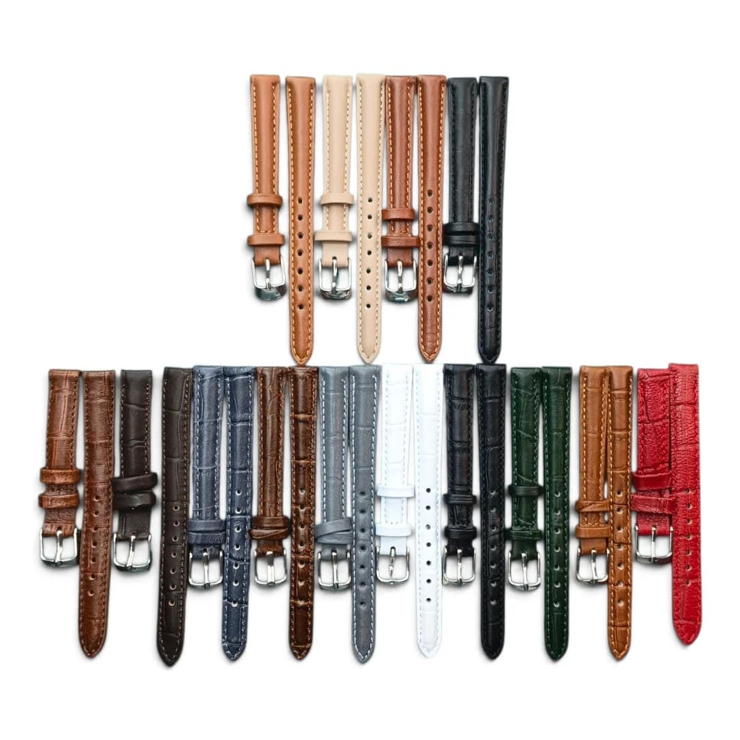 بند ساعت چرم طبیعی سایز 12 میلیمتری مدل ژیکو