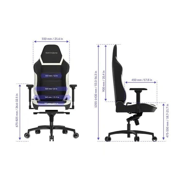 صندلی گیمینگ Vertagear PL6800 – مشکی/آبی — تصویر ۵