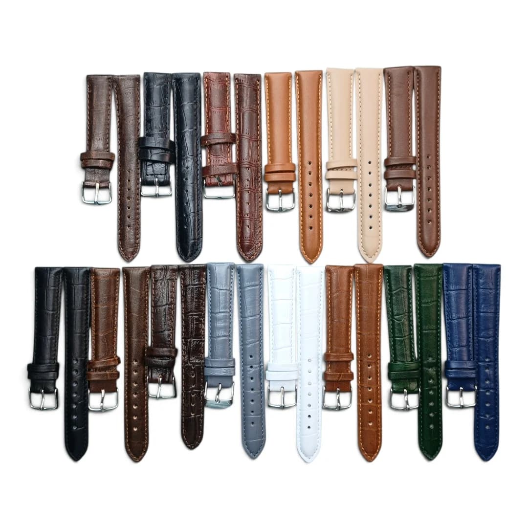 بند ساعت چرم طبیعی سایز 18 میلیمتری مدل ژیکو