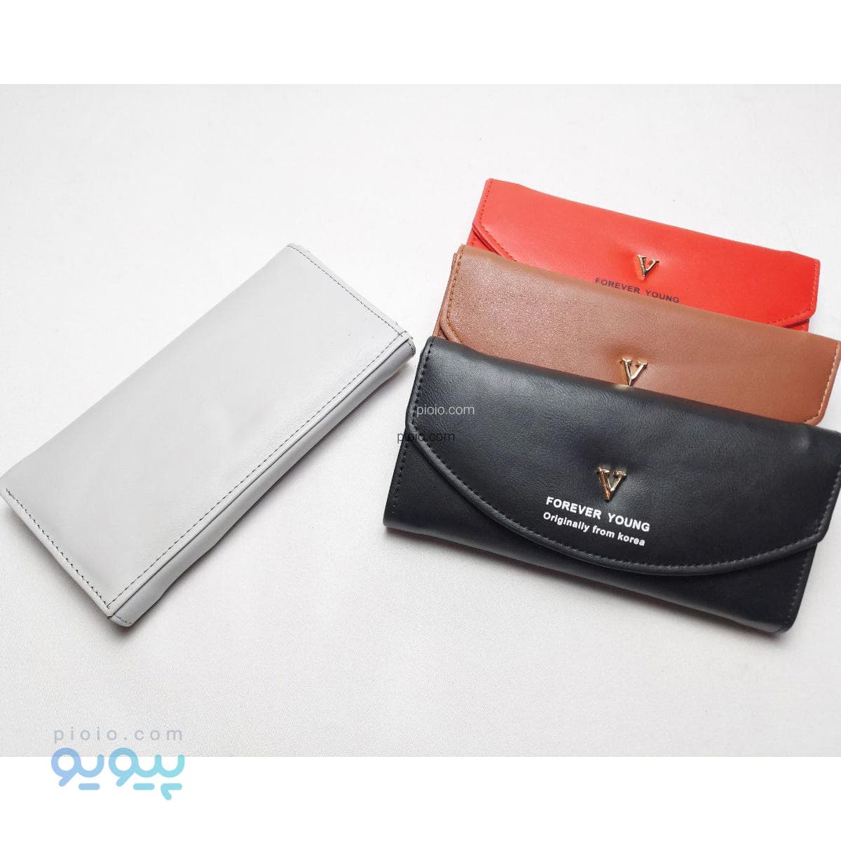 کیف پول لبه گرد مارک فلزی کد 74076