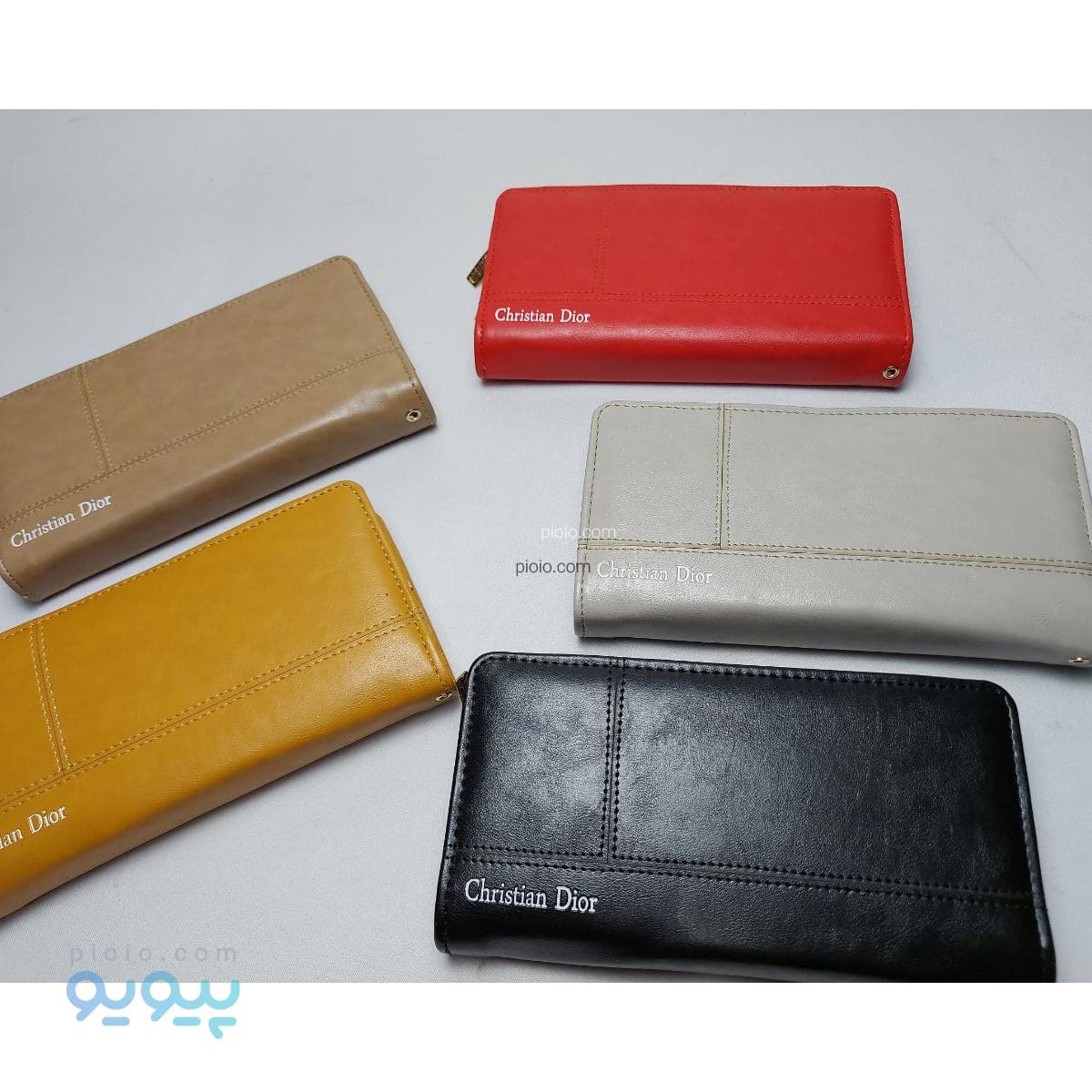کیف پول زنانه رو دوخت طرح دیور کد 76089 تک و عمده
