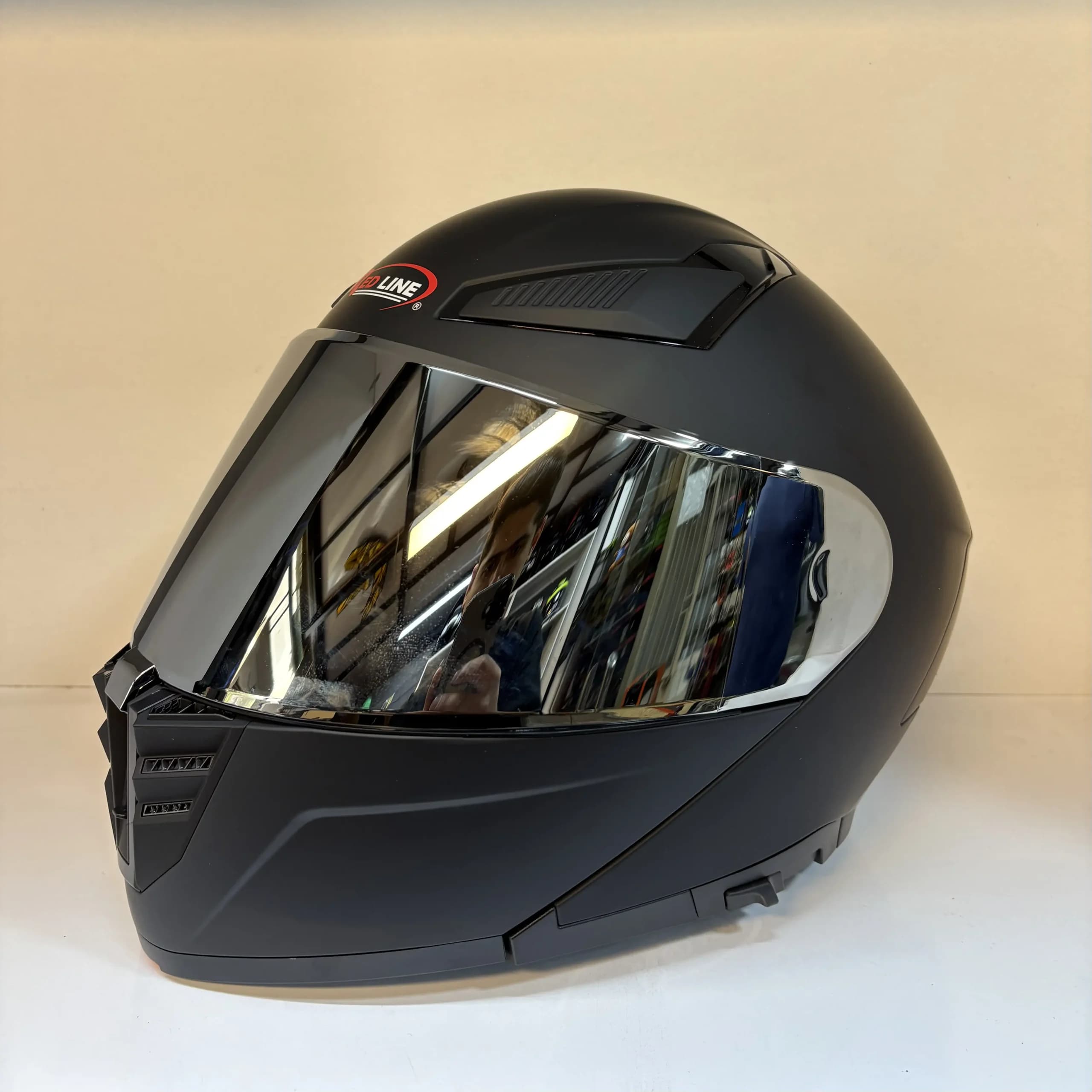 کلاه کاسکت فک متحرک Redline مدل 960 – مشکی مات — تصویر ۲