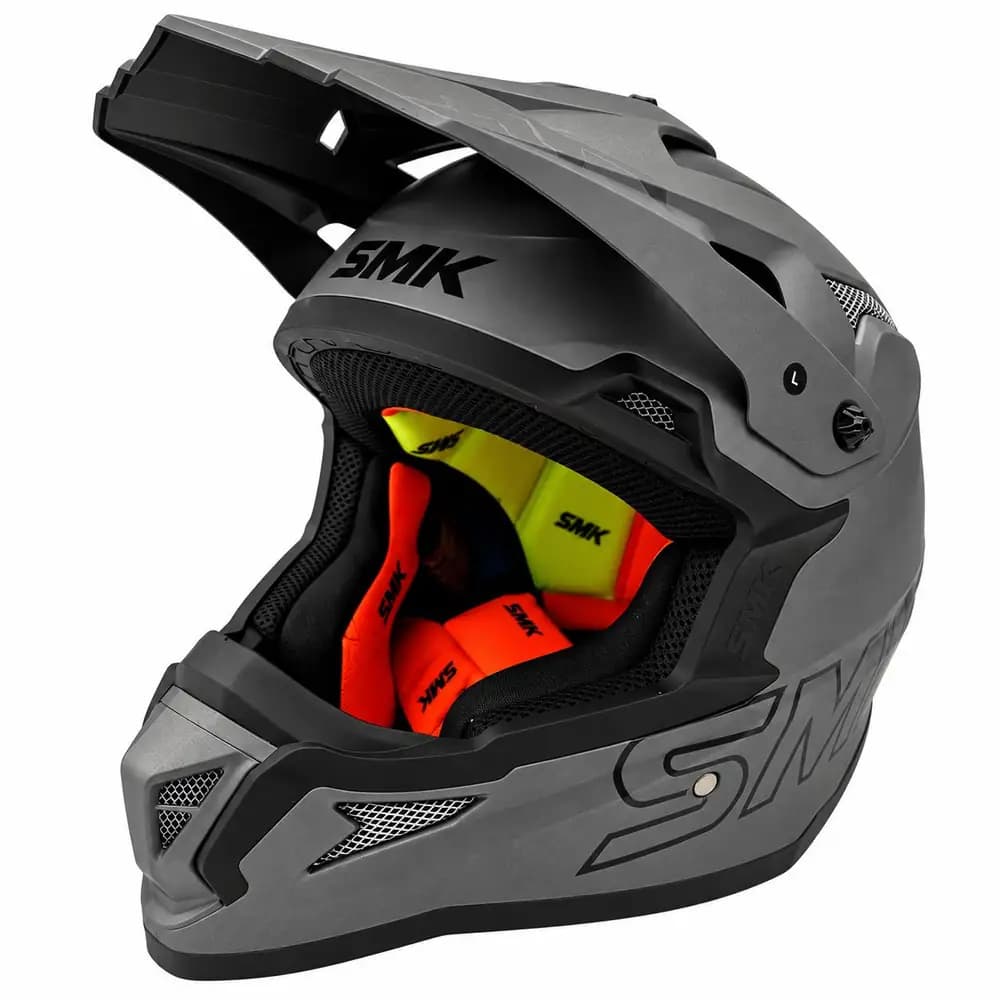 کلاه کراسی SMK طوسی مدل Allterra-S01
