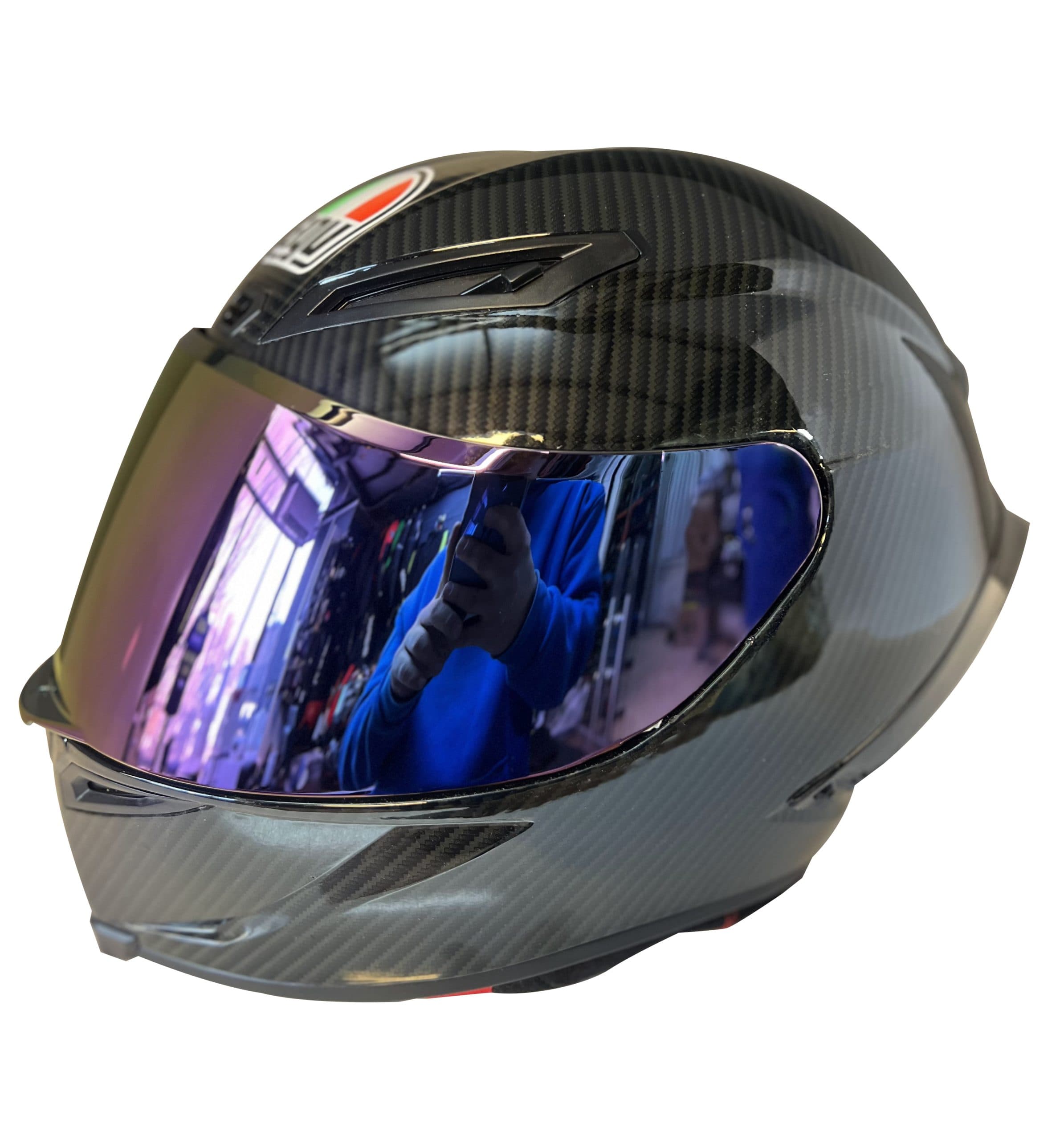 کلاه کاسکت AGV مدل کربن براق