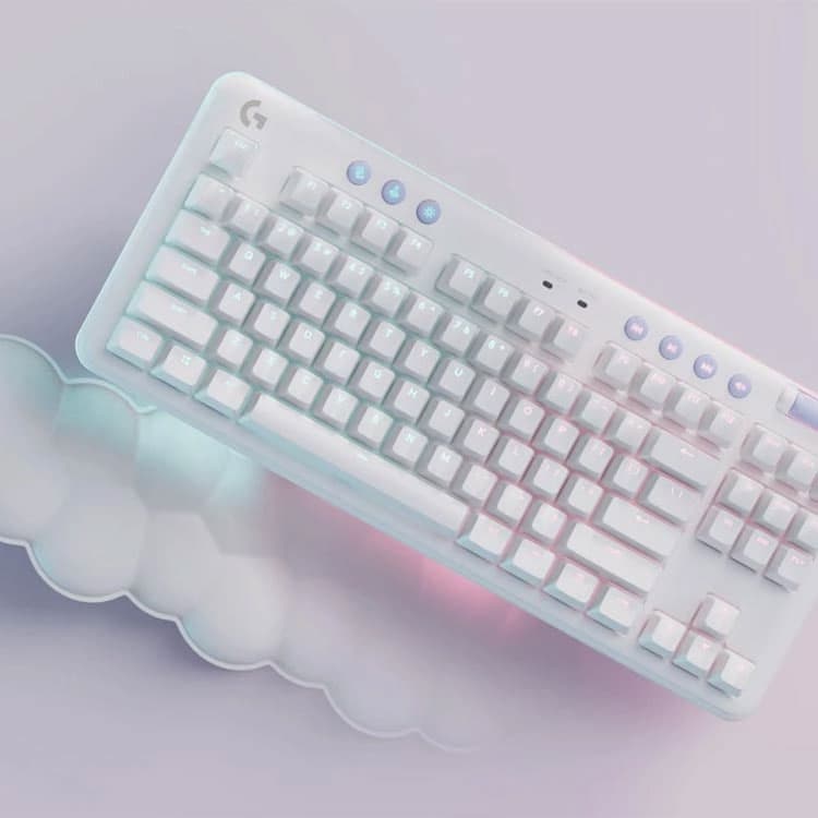 کیبورد بی سیم گیمینگ Logitech G715 Aurora Collection – سوییچ قهوه‌ای — تصویر ۸