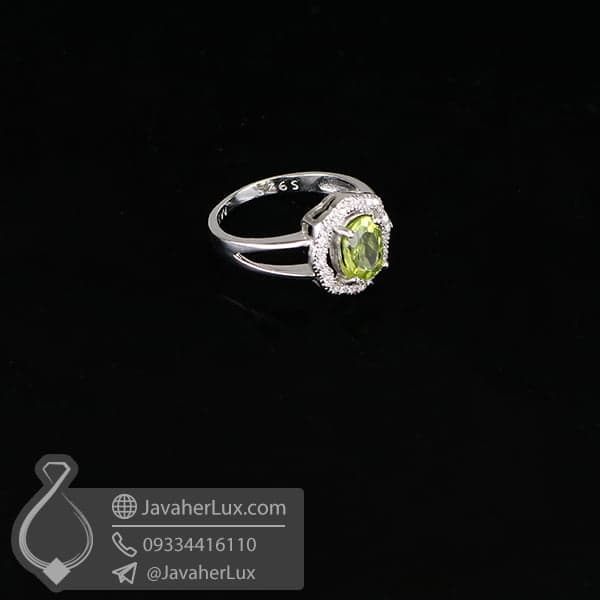 انگشتر نقره زنانه زبرجد _ کد : 100648