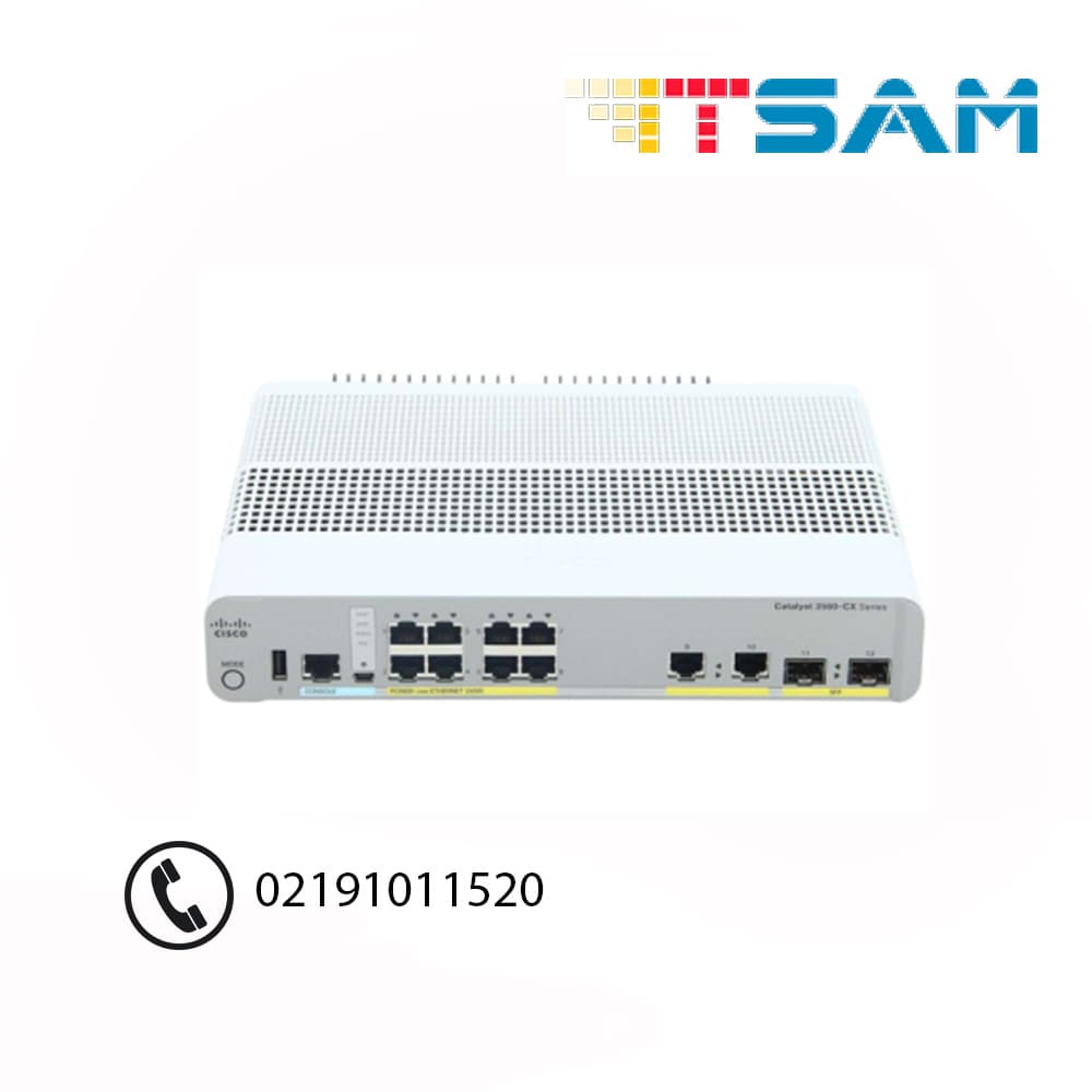 سوئیچ سیسکو Cisco WS-C3560CX-8PC-S — تصویر ۲