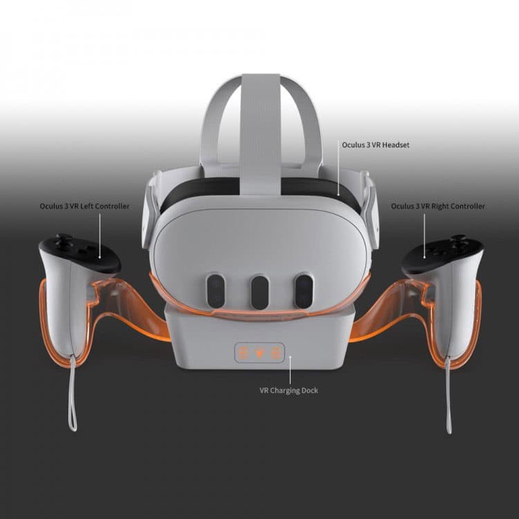 کیت شارژ DOBE مدل TY-3835 مخصوص Meta Quest 3 — تصویر ۳