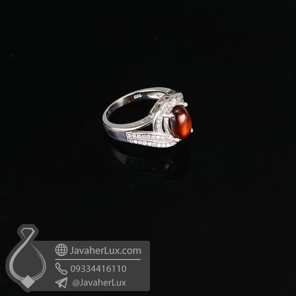 انگشتر نقره زنانه گارنت _ کد : 100640