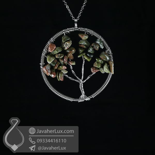 گردنبند اوناکیت درخت زندگی _ کد : 400550